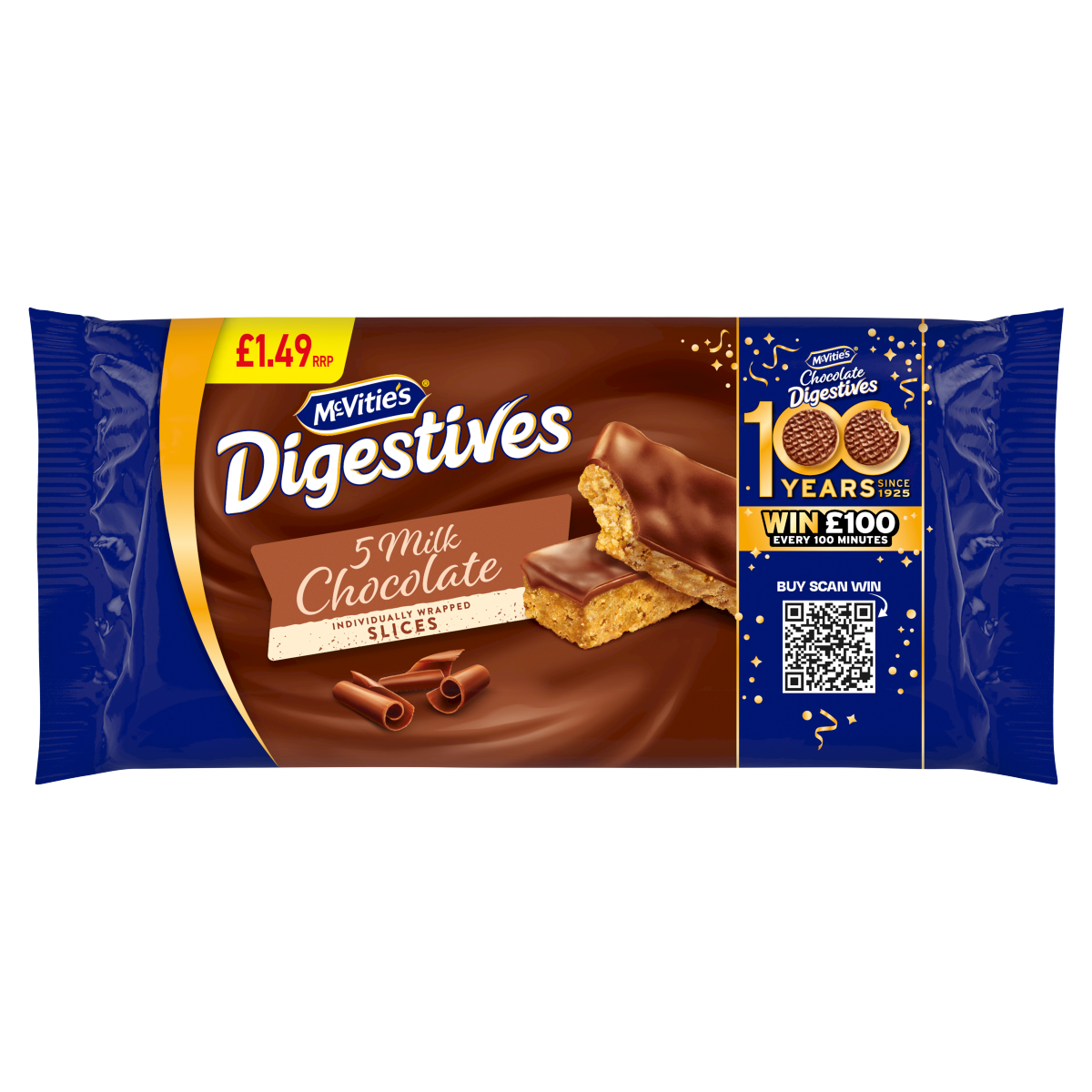 McVitie’s 5 Digestives Milk Chocolate 114.1g
