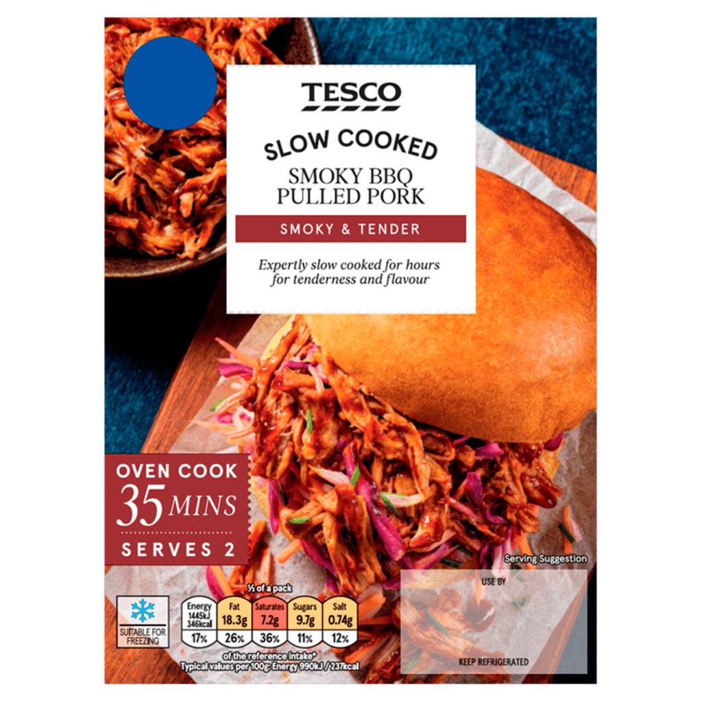 Tesco Slow Cooked Smoky Bbq Pulled Pork 410g