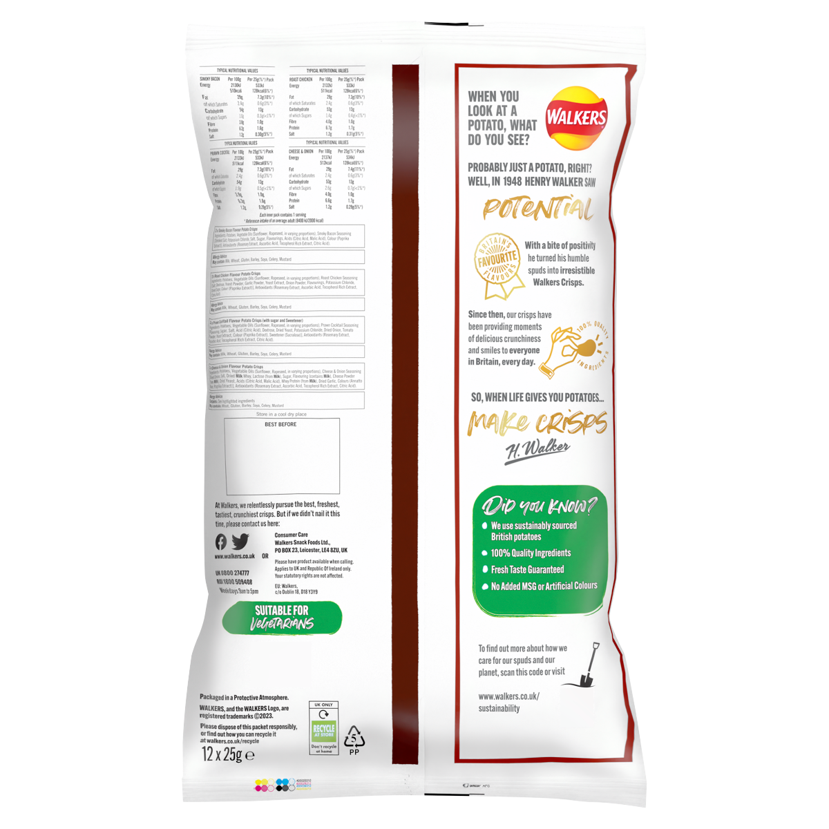 Walkers Meaty Pack 12 x 25g