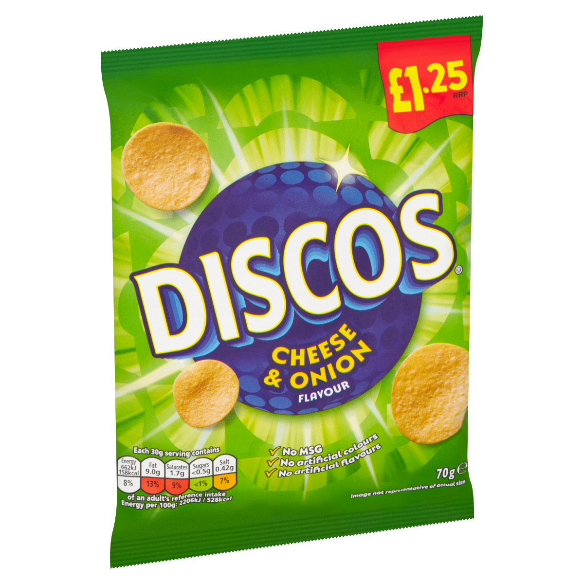 Discos Cheese & Onion Flavour 70g