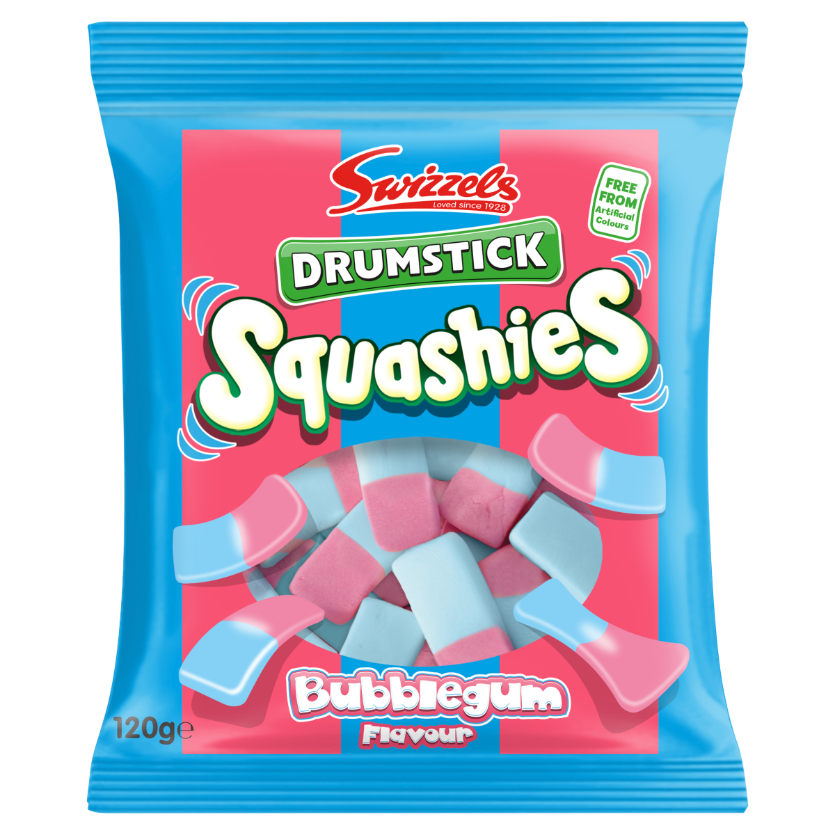 Swizzels Drumstick Squashies Bubblegum Flavour 120g