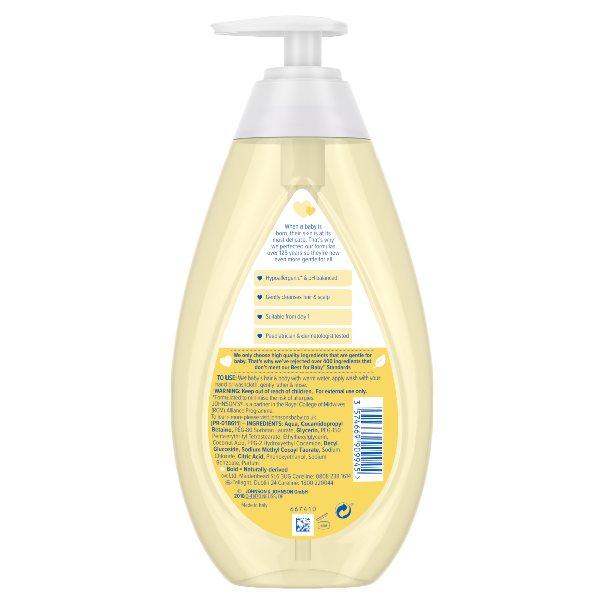Johnson’s Baby Top-To-Toe Baby Wash 500ml