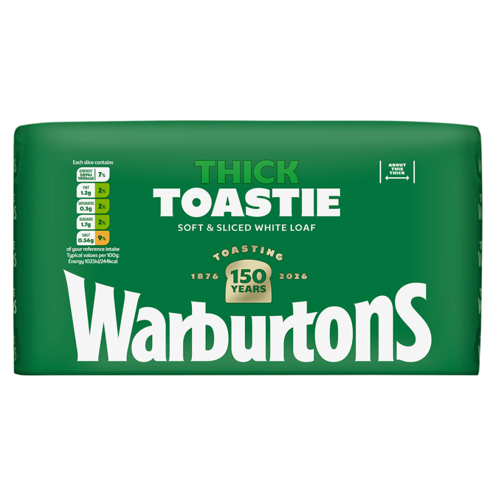 Warburtons Thick Toastie Soft & Sliced White Loaf 800g
