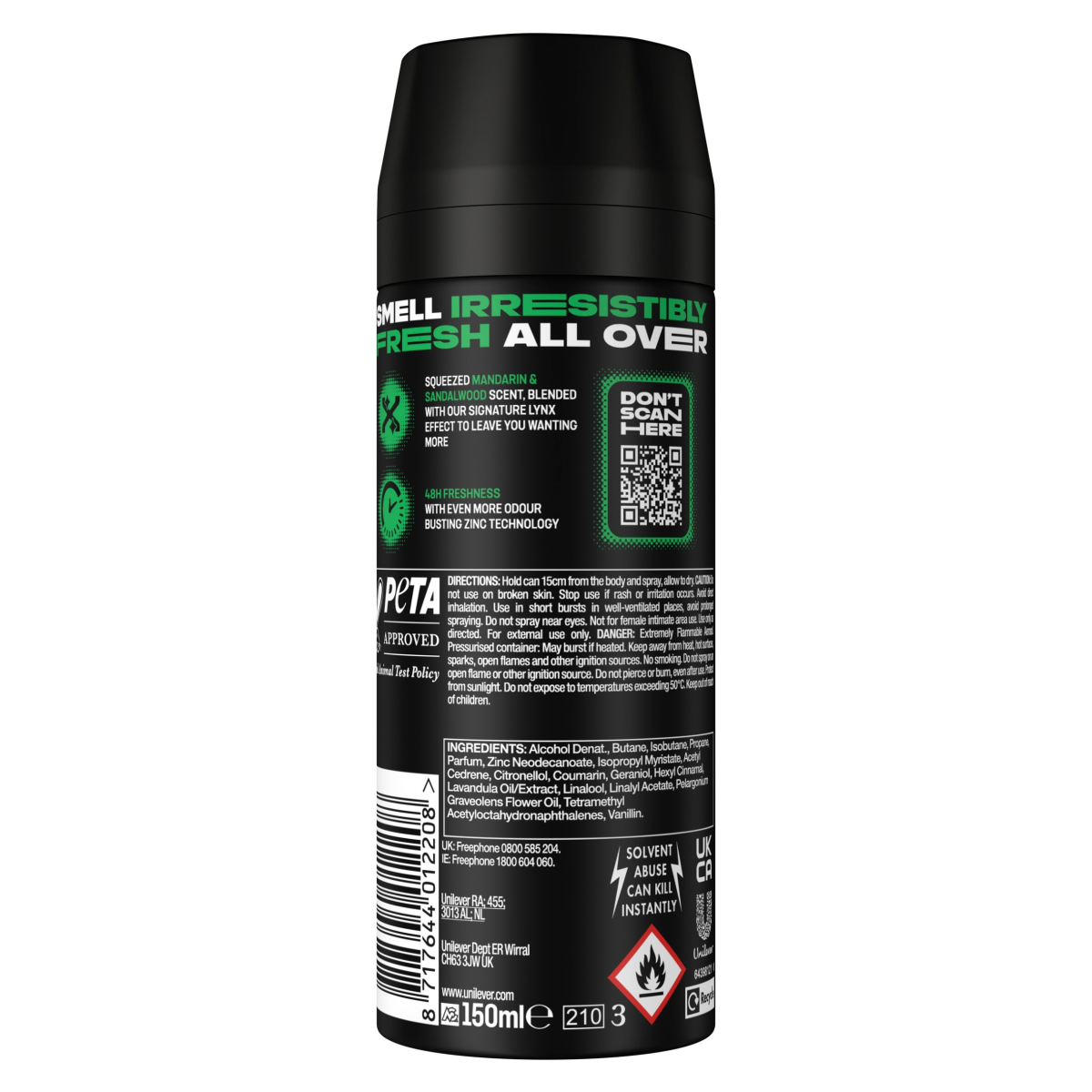 Lynx  Aerosol Body Spray Africa 150 ml