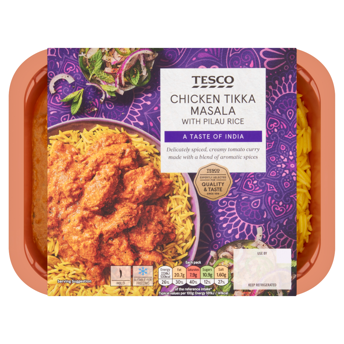 Tesco Chicken Tikka Masala with Pilau Rice 400g