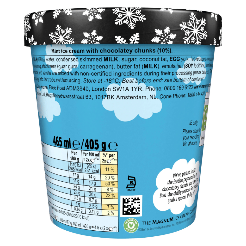 Ben & Jerry’s Minter Wonderland Ice Cream Tub 465 ML