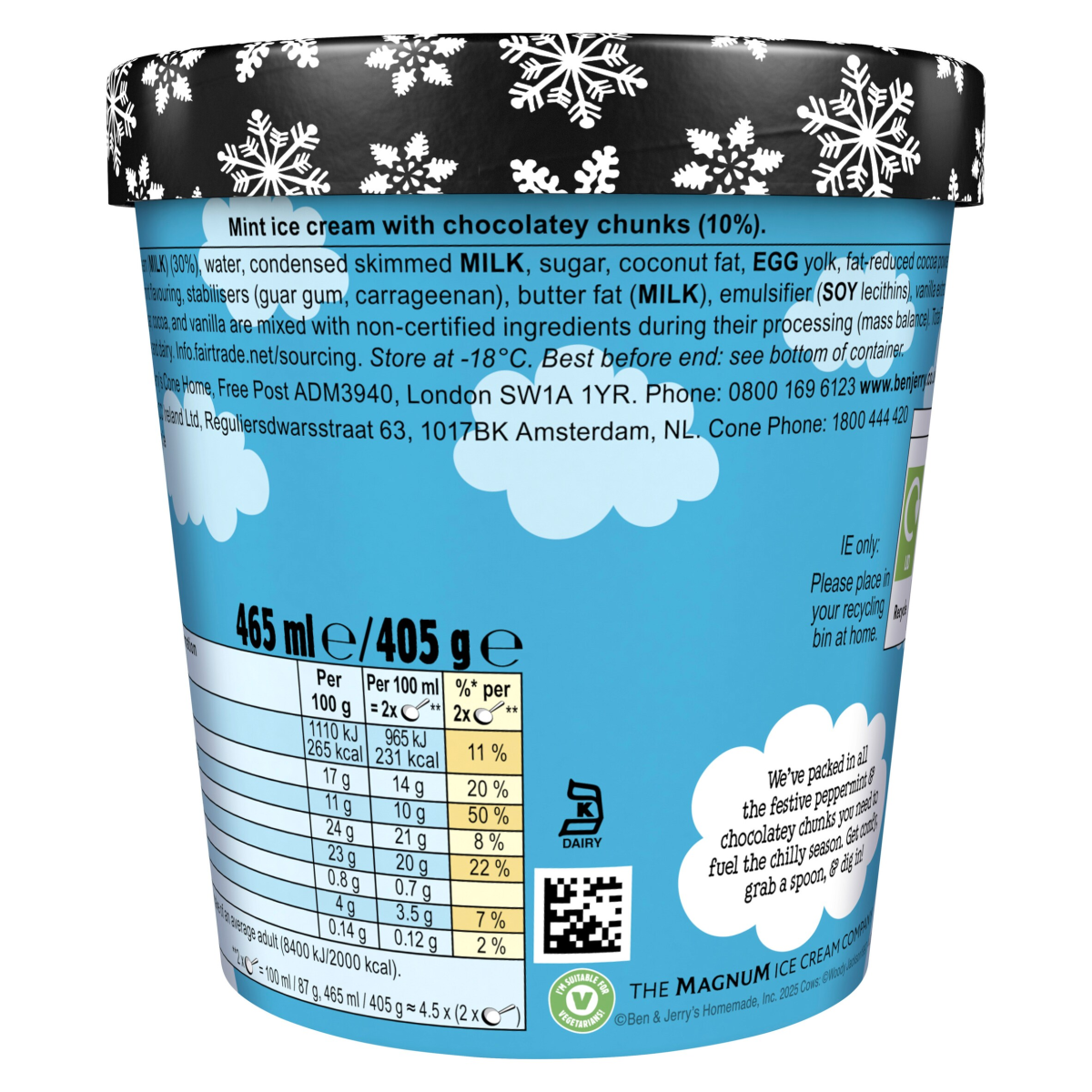 Ben & Jerry’s Minter Wonderland Ice Cream Tub 465 ML