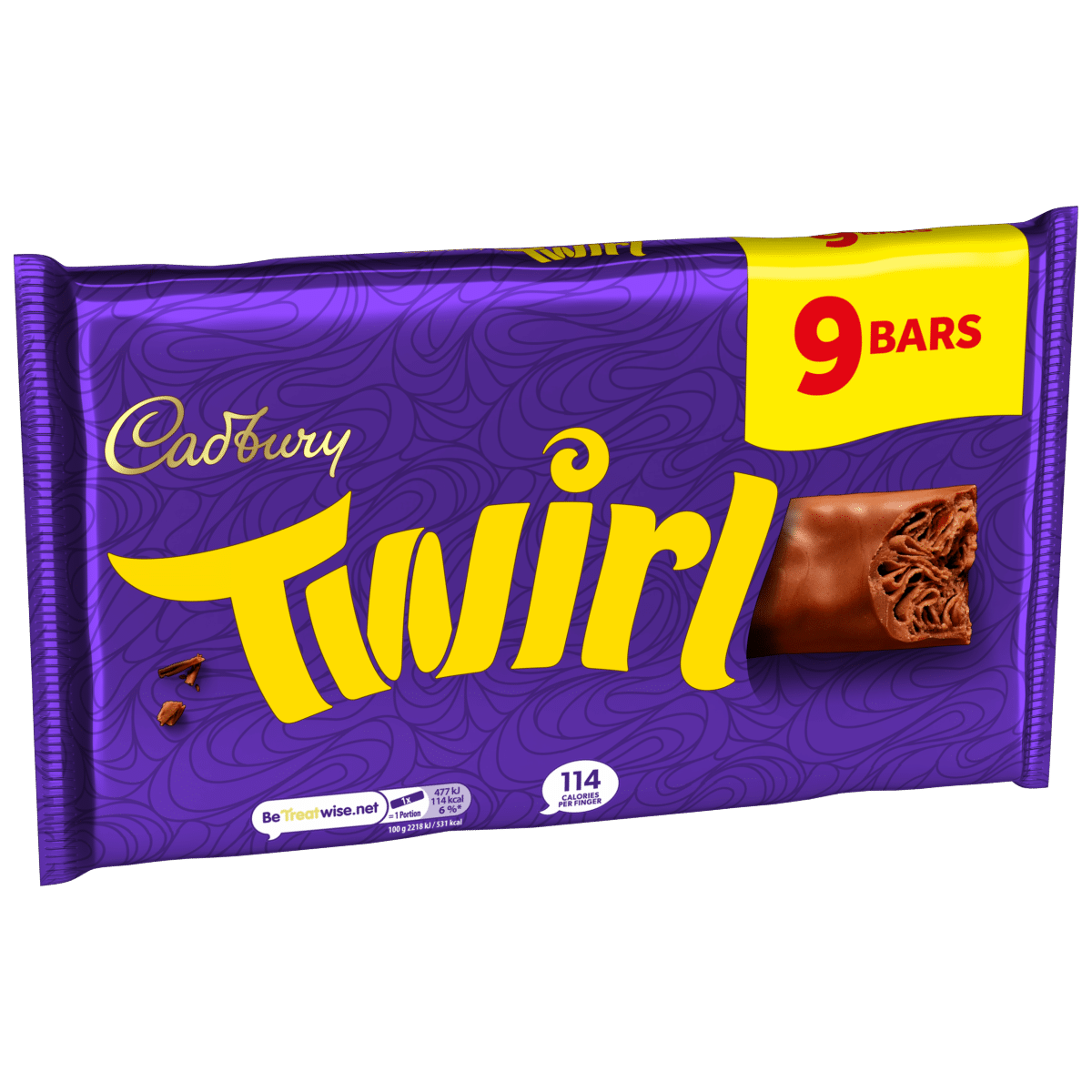 Cadbury Twirl Milk Chocolate 9 Pack Multipack 193.5 g
