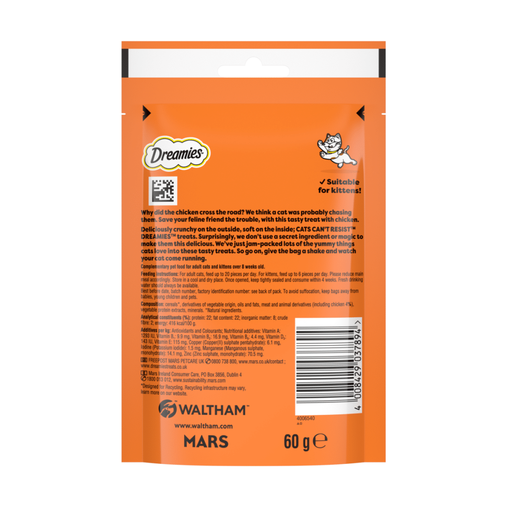 DREAMIES Cat Treat Biscuits with Chicken 60g