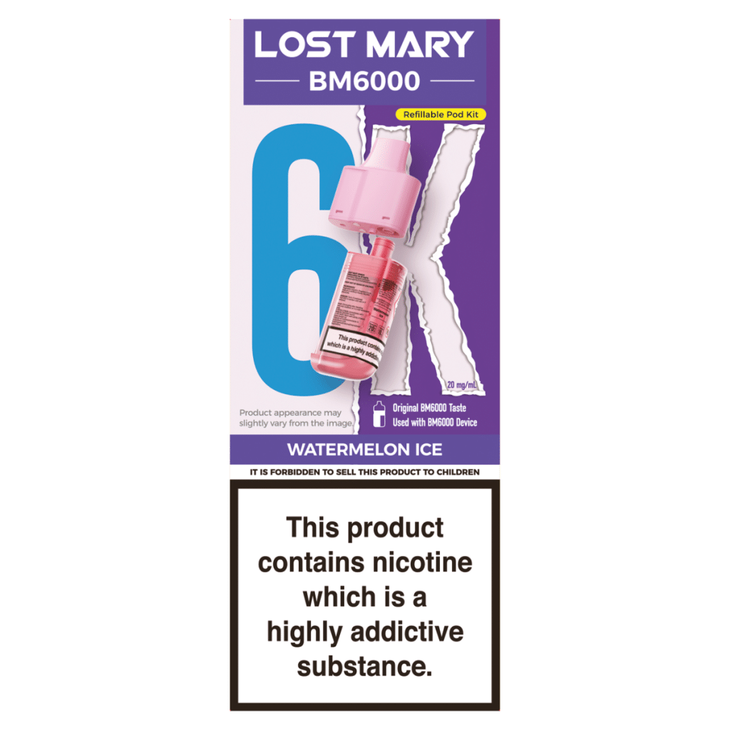 Lost Mary BM6000 Watermelon Ice Refillable Pod Kit 20mg/ml
