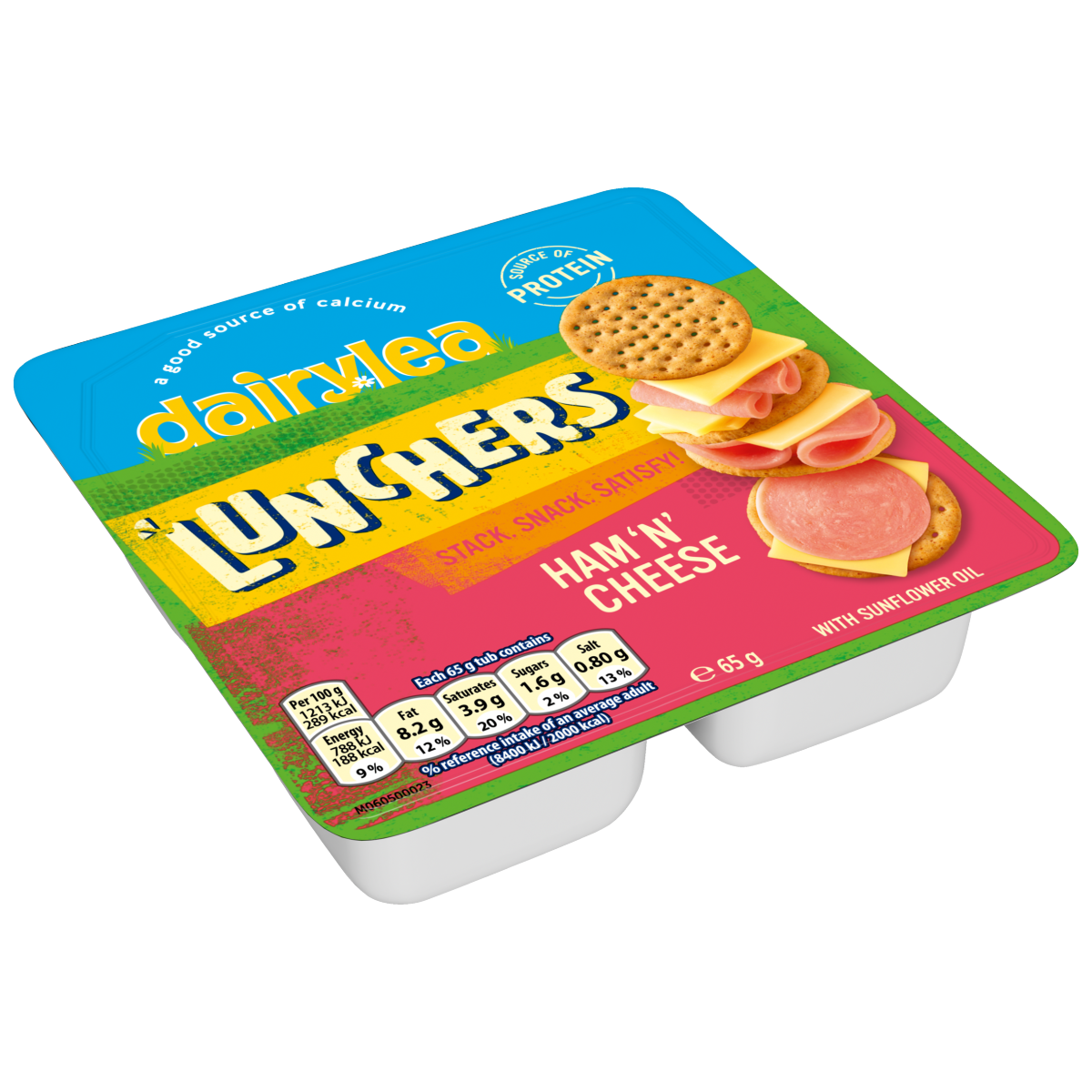 Dairylea Lunchers Ham ‘N’ Cheese Cheese Snack 65g