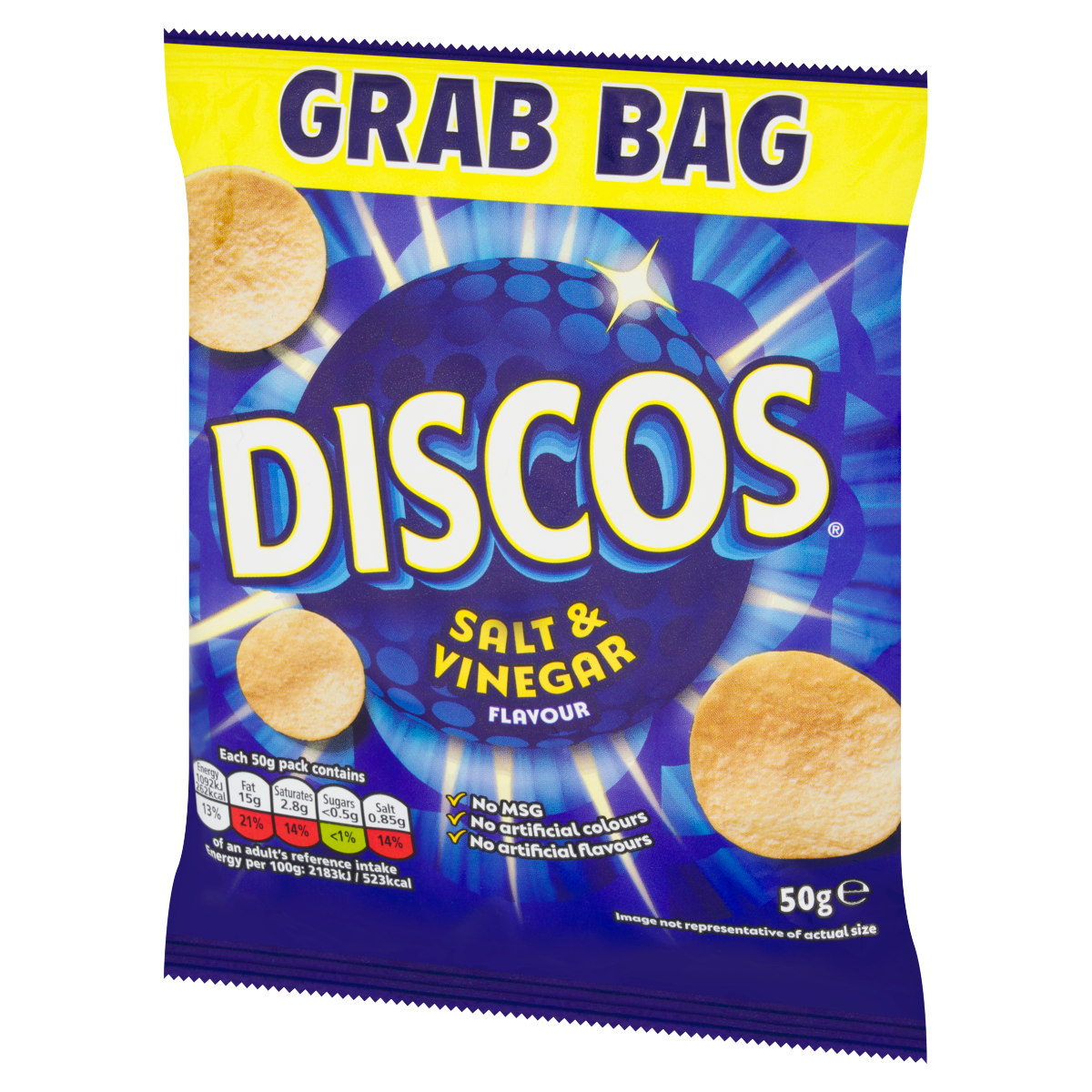 Discos Salt & Vinegar Flavour 50g