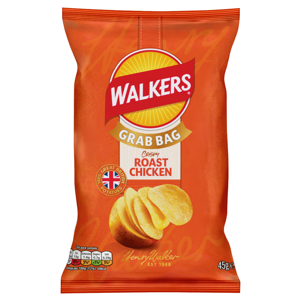 Walkers Roast Chicken Grab Bag Crisps 45g