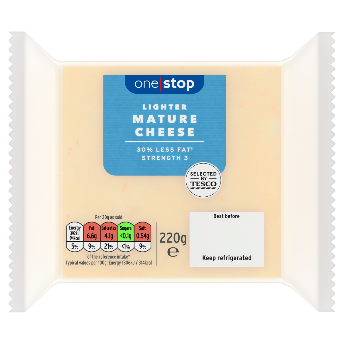 One Stop Lighter Mature Cheese 220g