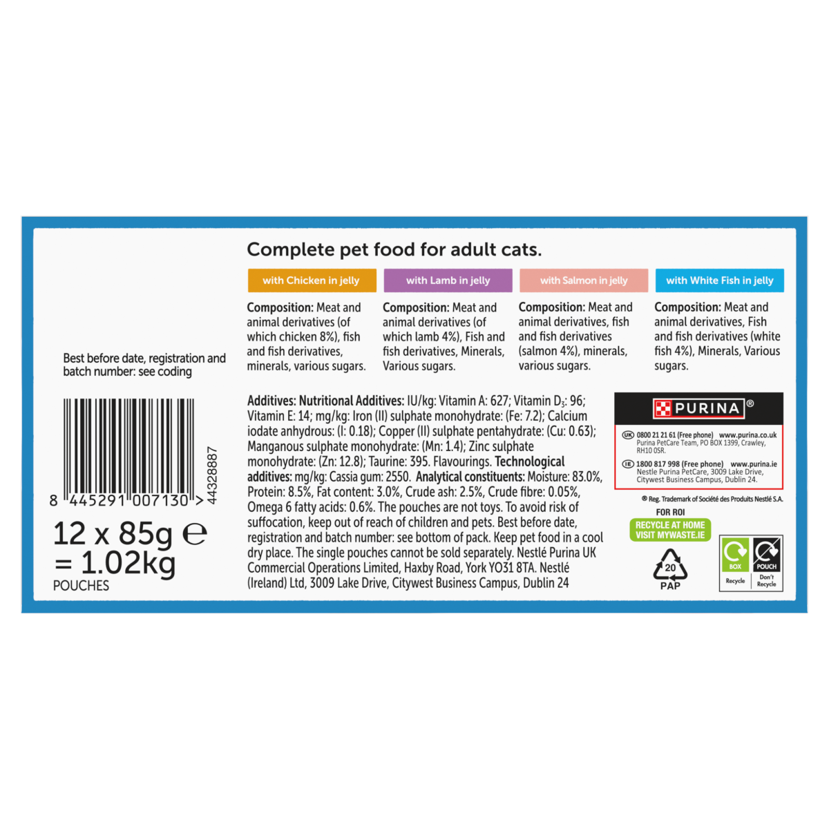 FELIX Original Mixed Selection in Jelly Wet Cat Food 12x85g