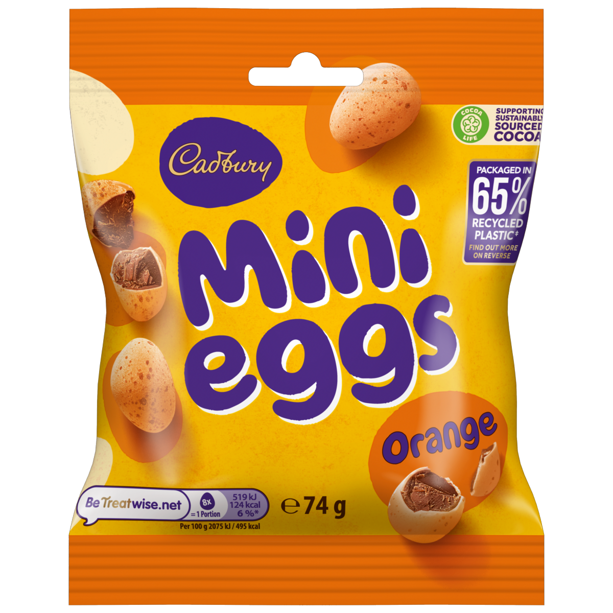 Cadbury Mini Eggs Orange Chocolate 74g