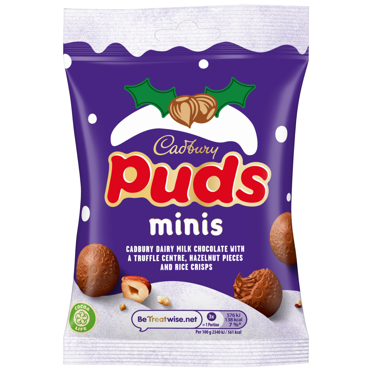 Cadbury Dairy Milk Chocolate Mini Puds Bag 73g