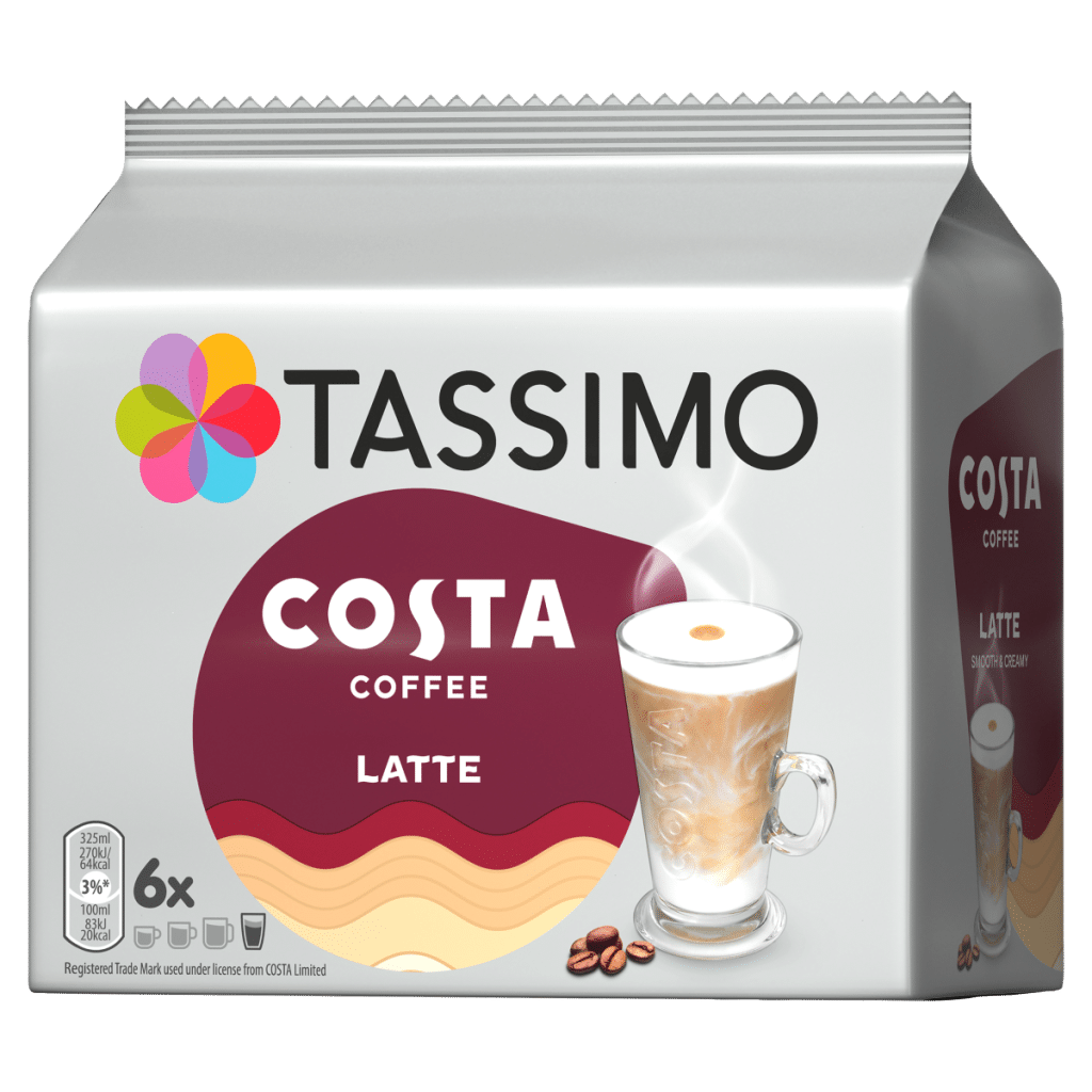 Tassimo Costa 6 Latte 167.4g