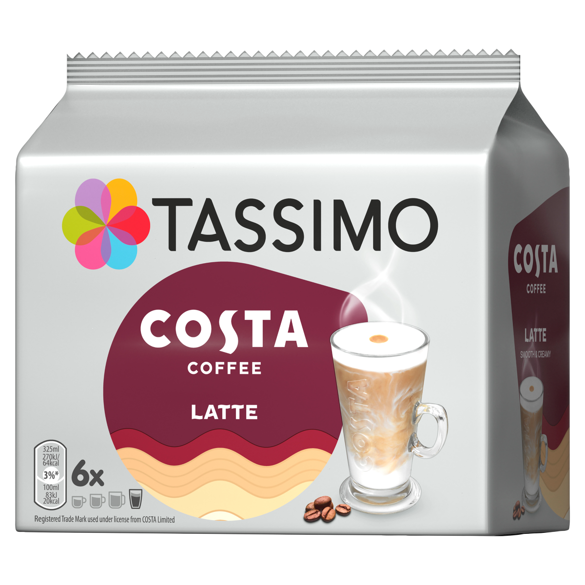 Tassimo Costa 6 Latte 167.4g