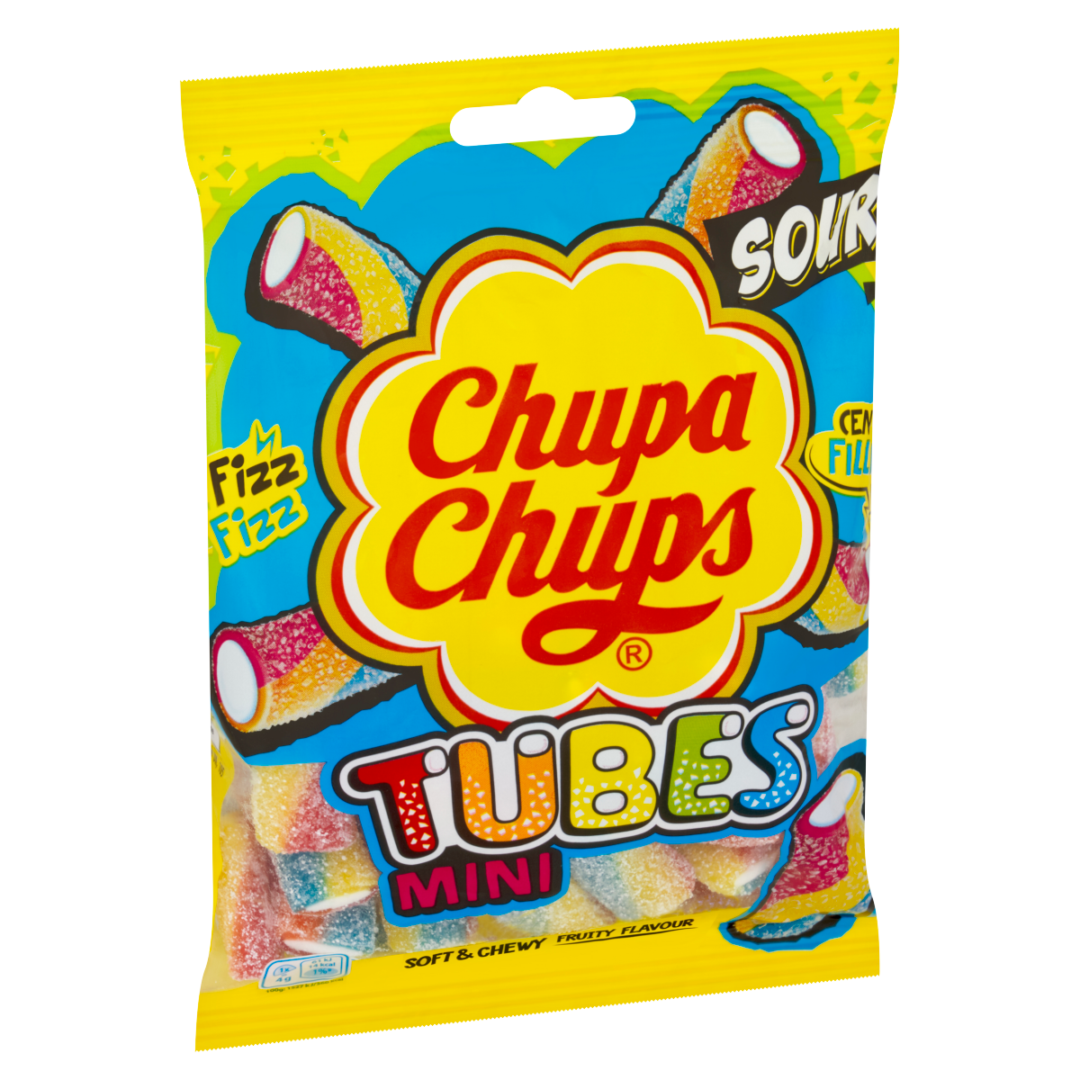 Chupa Chups Soft & Chewy Fruity Flavour Mini Tubes 130g