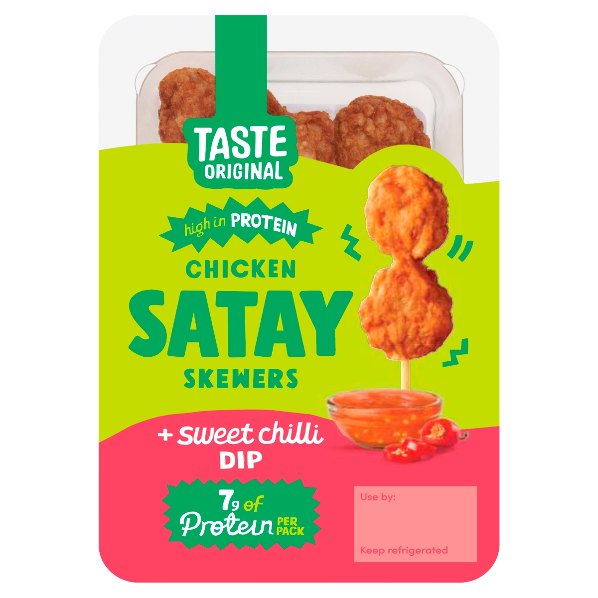 Taste Original Chicken Satay Skewers + Sweet Chilli Dip 55g