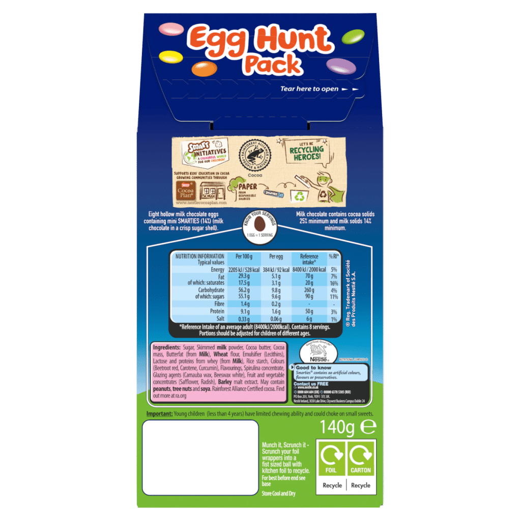 Smarties 8 Egg Hunt 140g
