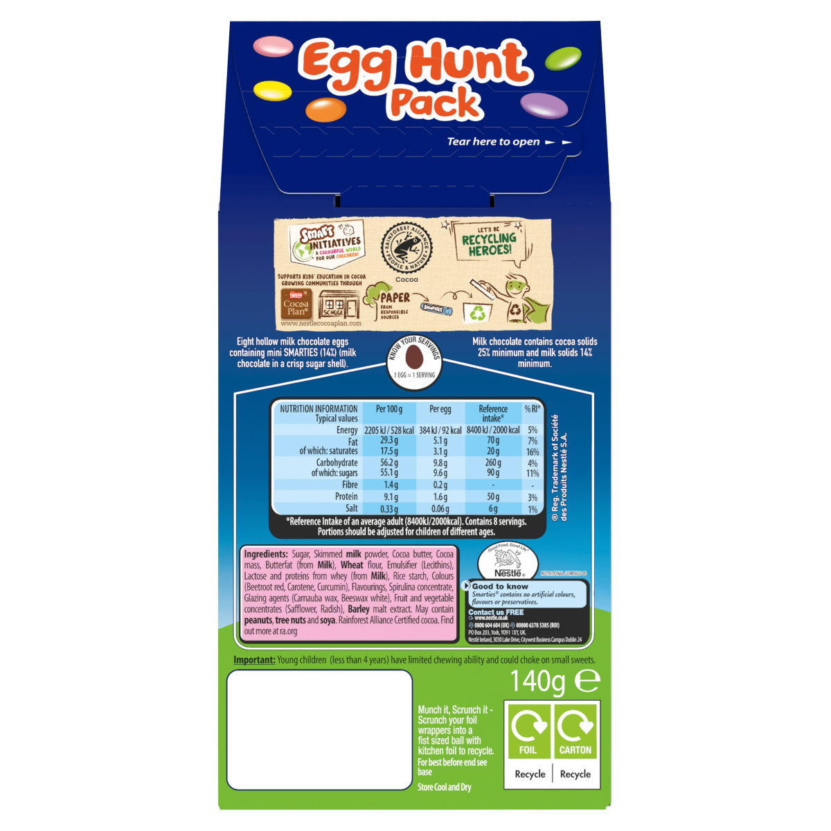 Smarties 8 Egg Hunt 140g