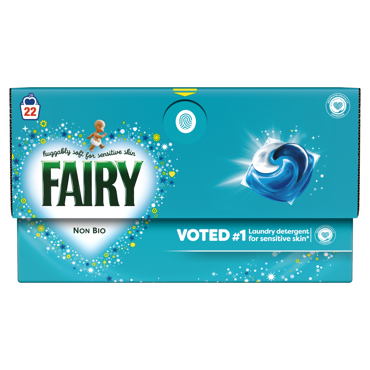 Fairy Non Bio Washing Liquid Pods, For Sensitive Skin 22 Washes