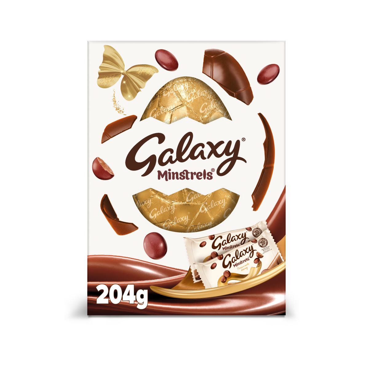 Galaxy Minstrels Milk Chocolate Large Easter Egg 204g