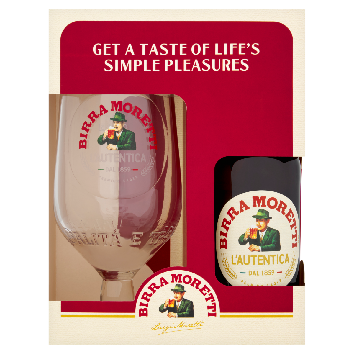 Birra Moretti Gift Set 330ml