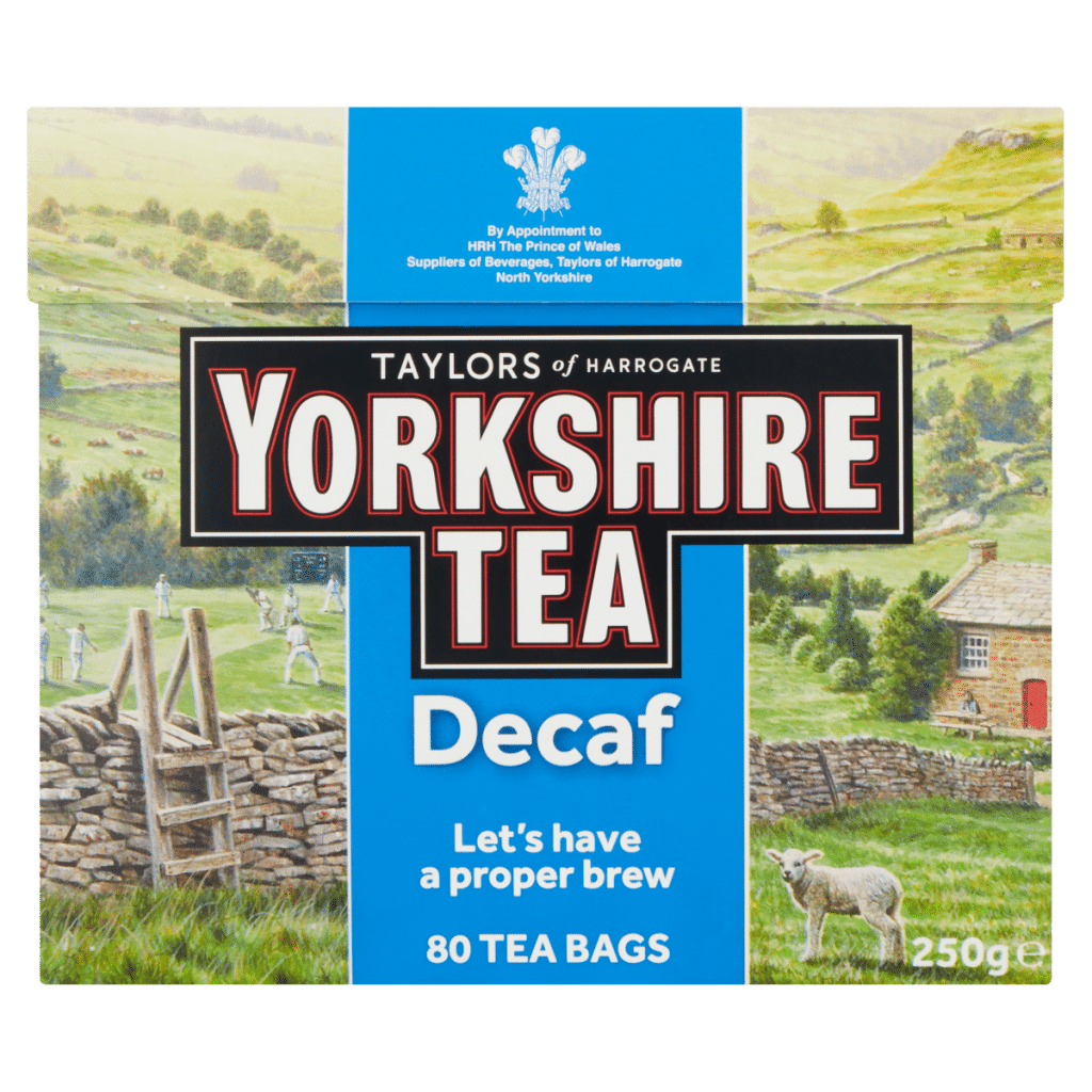 Taylors of Harrogate Yorkshire Tea Decaf 80 Tea Bags 250g