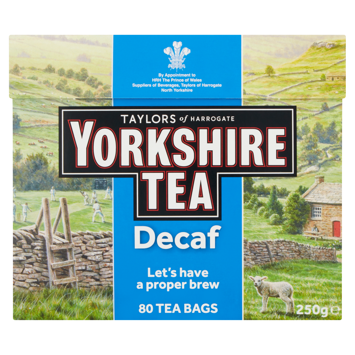 Taylors of Harrogate Yorkshire Tea Decaf 80 Tea Bags 250g