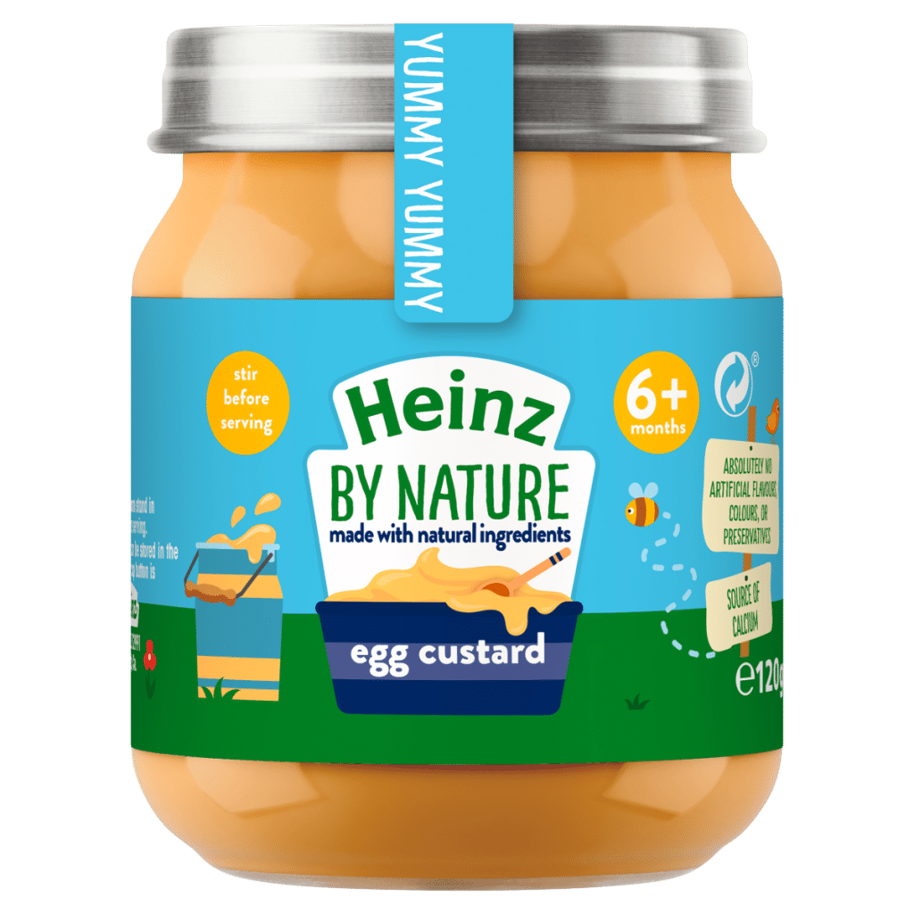 Heinz Egg Custard Baby Food Jar 6+ Months 120g
