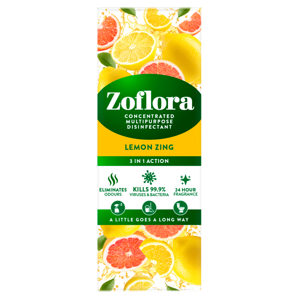 Zoflora Concentrated Multipurpose Disinfectant Lemon Zing 120ml
