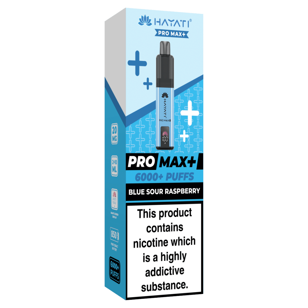 Hayati Pro Max+ 6000+ Puffs Blue Sour Raspberry