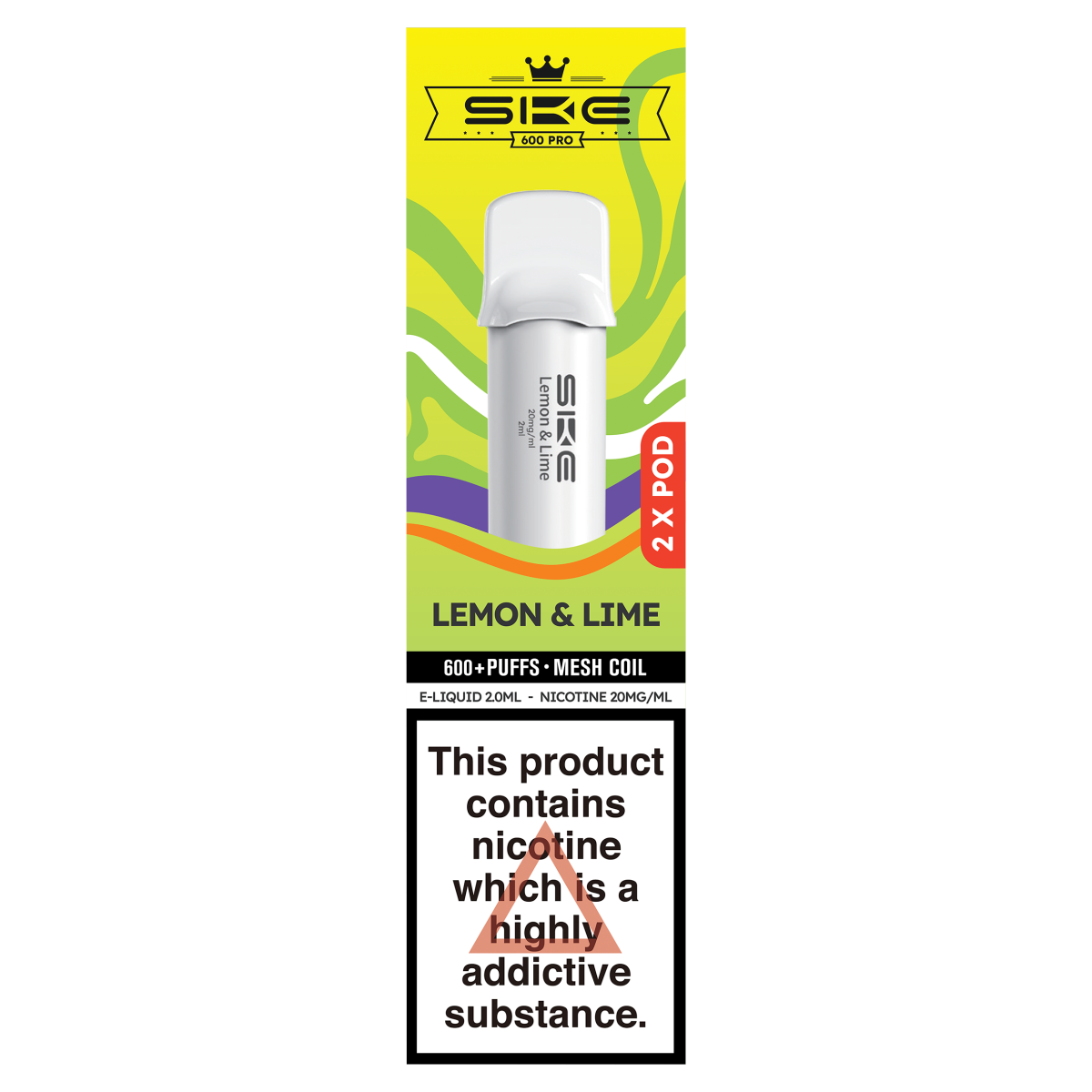 SKE 600 Pro 2 Lemon & Lime Pod