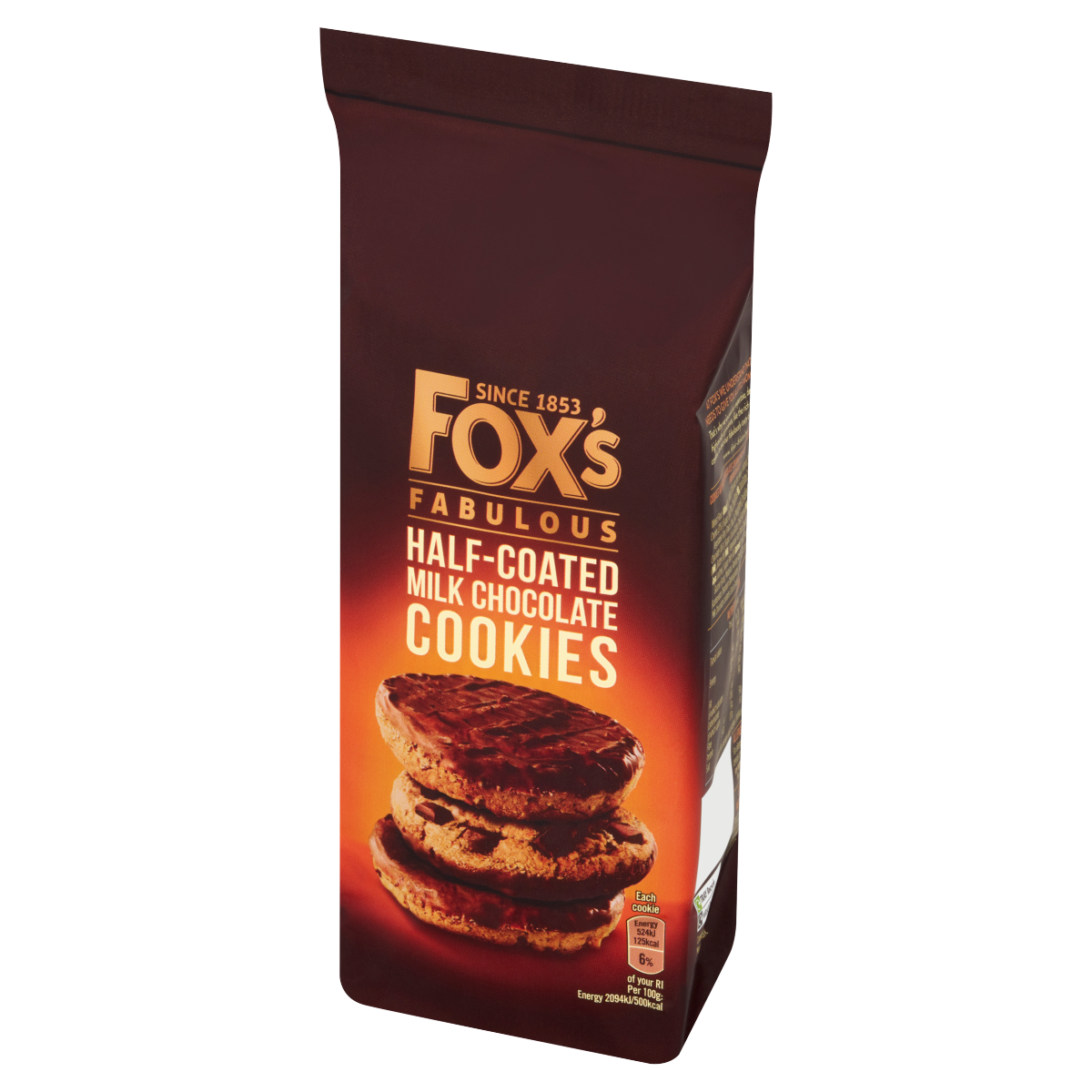 Fox’s Fabulous Half-Coated Milk Chocolate Cookies 175g