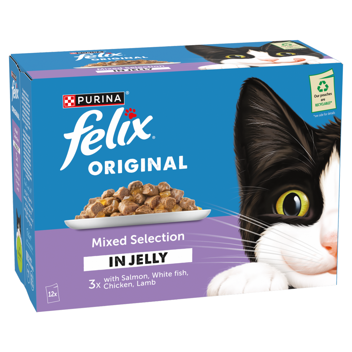 FELIX Original Mixed Selection in Jelly Wet Cat Food 12x85g