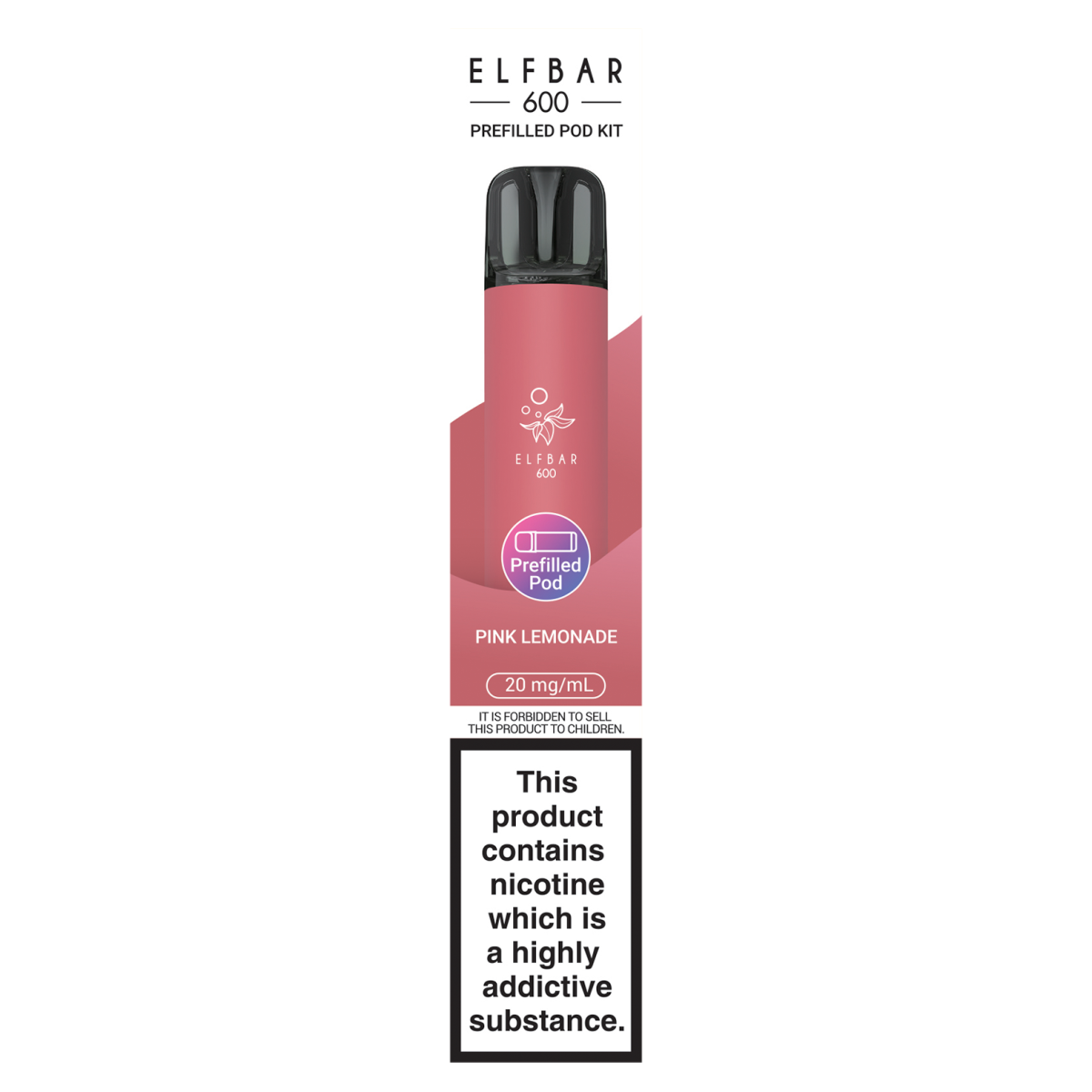 Elfbar 600 Pink Lemonade Prefilled Pod Kit 20mg/ml