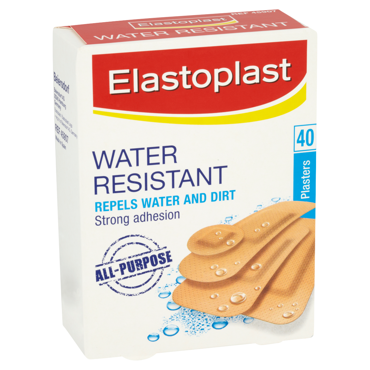 Elastoplast Water Resistant Plastic Plasters (40 Pcs)