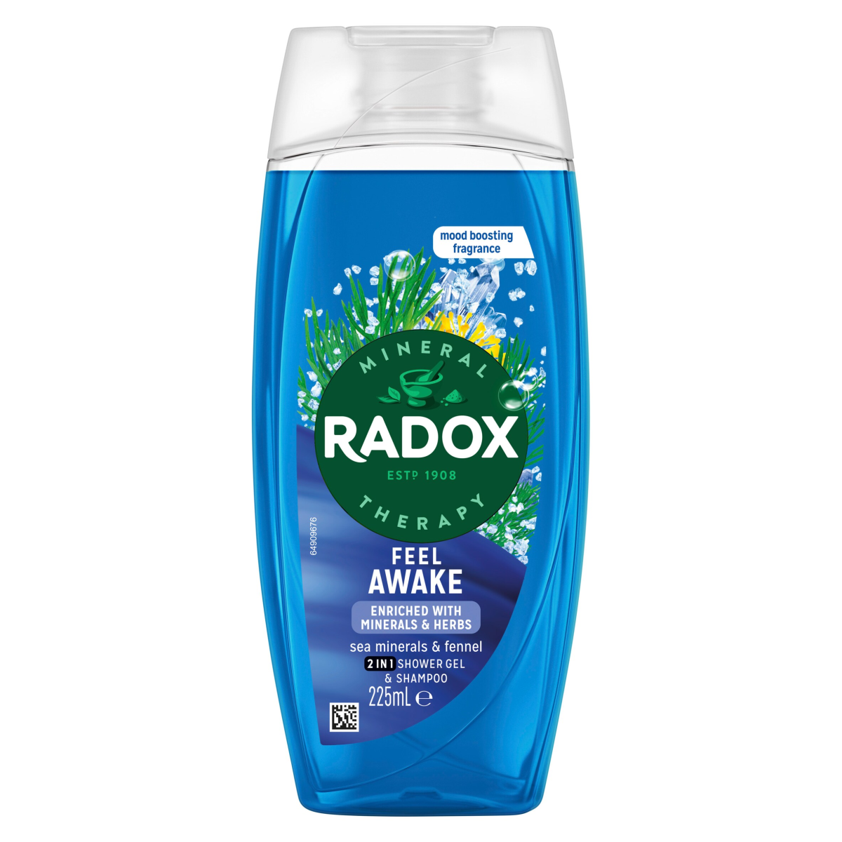 Radox Mineral Therapy 2-in-1 Shower Gel & Shampoo Feel Awake 225 ml