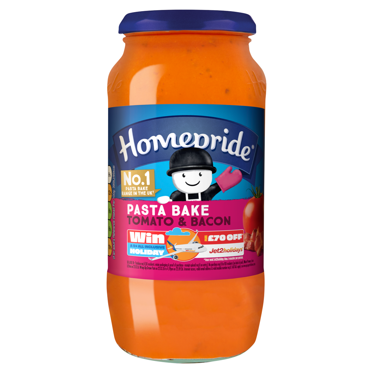 Homepride Pasta Bake Tomato & Bacon 485g