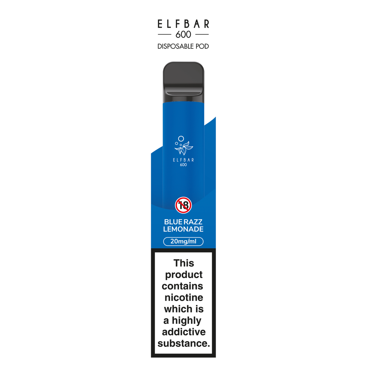 Elfbar 600 Blue Razz Lemonade Disposable Pod 20mg/ml