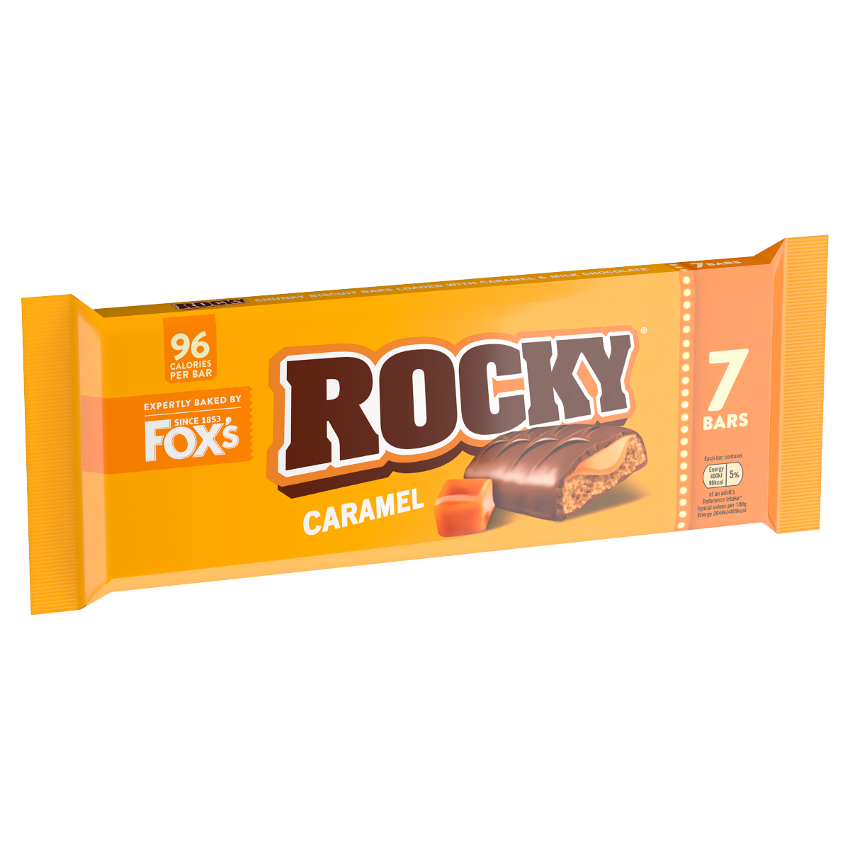 Fox’s Rocky Caramel Bars 7 x 19.5g (136.5g)