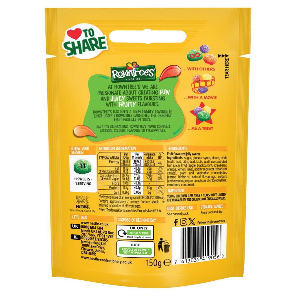 Rowntree’s Jelly Tots 150g