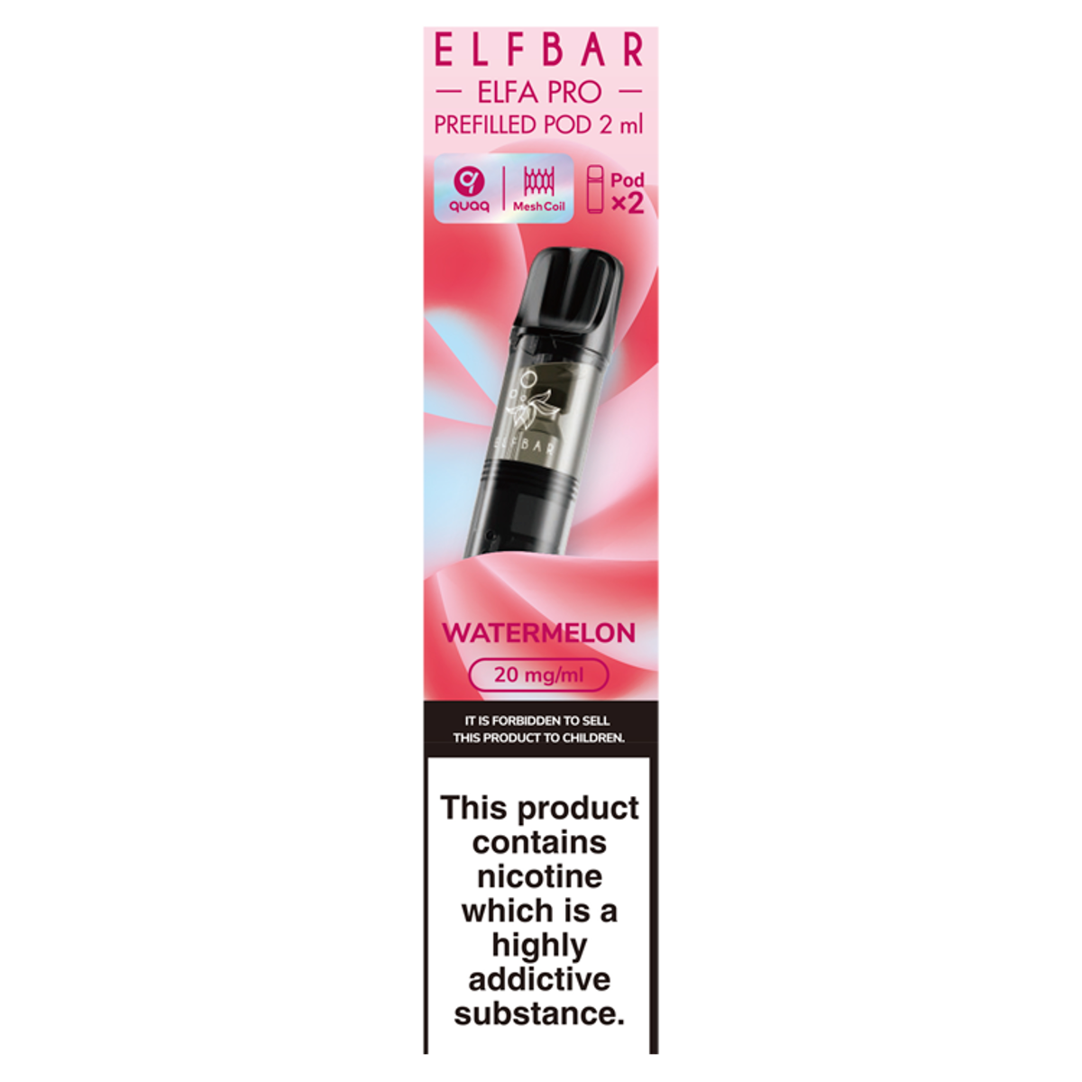 Elfbar Elfa Pro 2 Watermelon Prefilled Pod 2ml