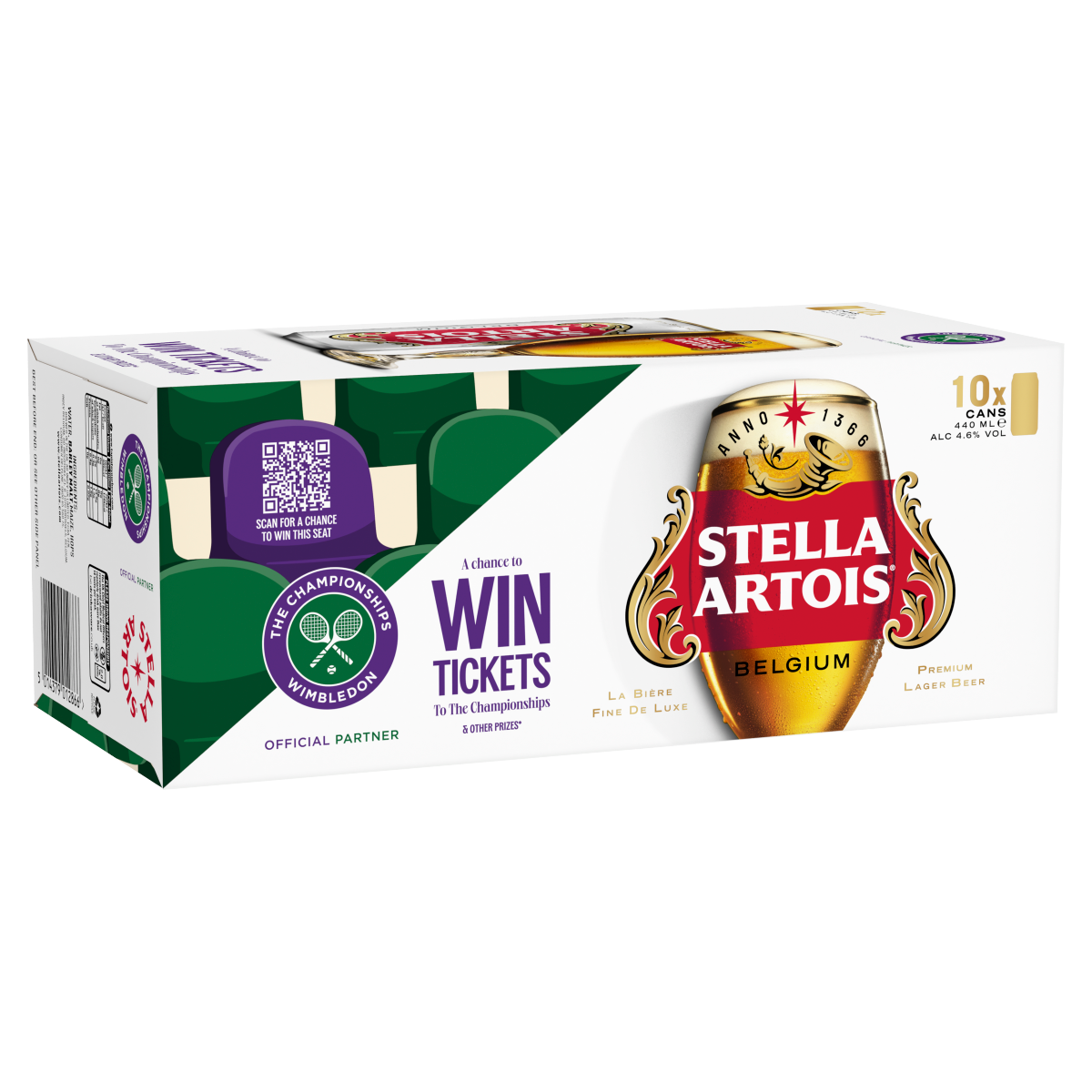 Stella Artois Belgium Premium Lager Beer 10 x 440ml