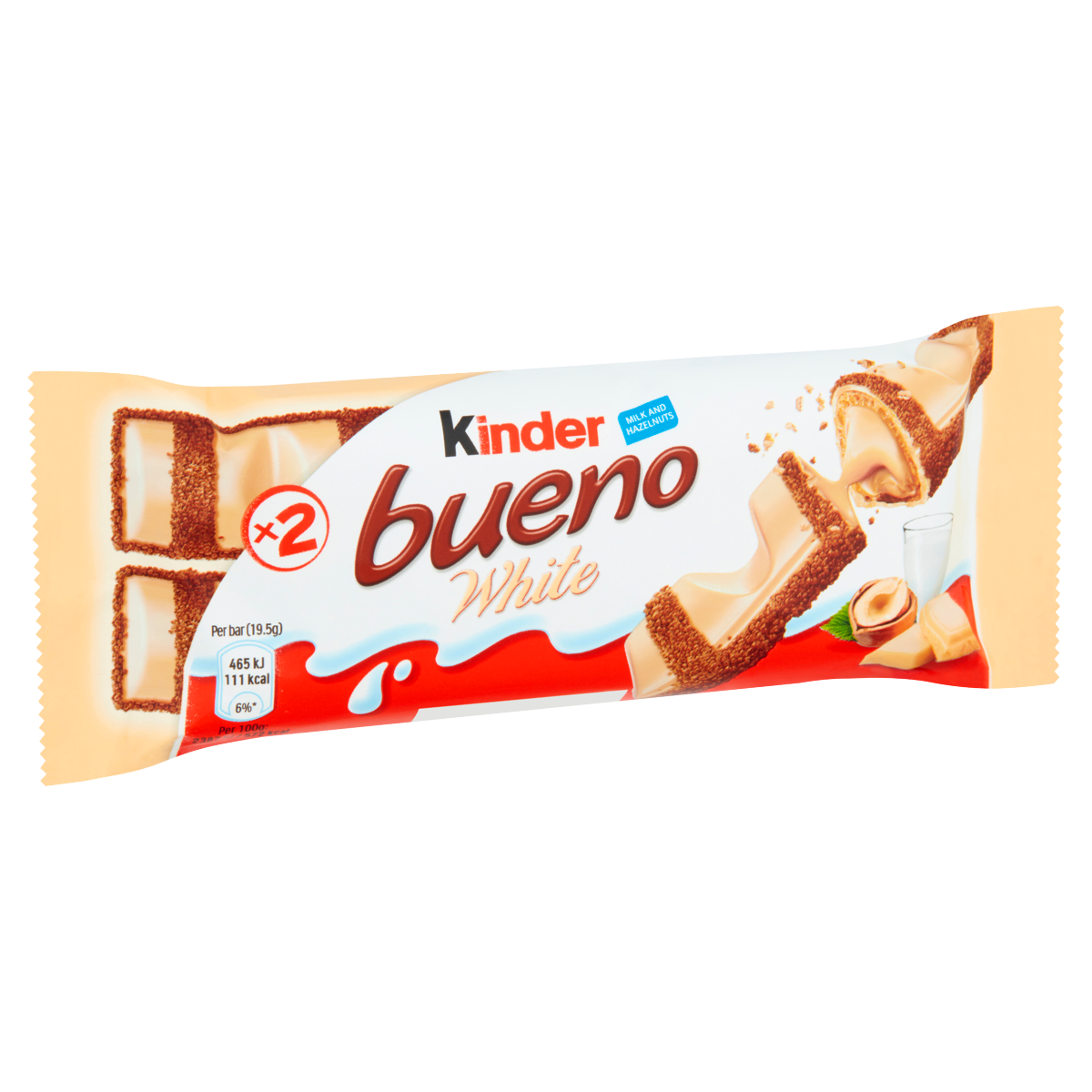 Kinder Bueno White Milk and Hazelnuts 39g