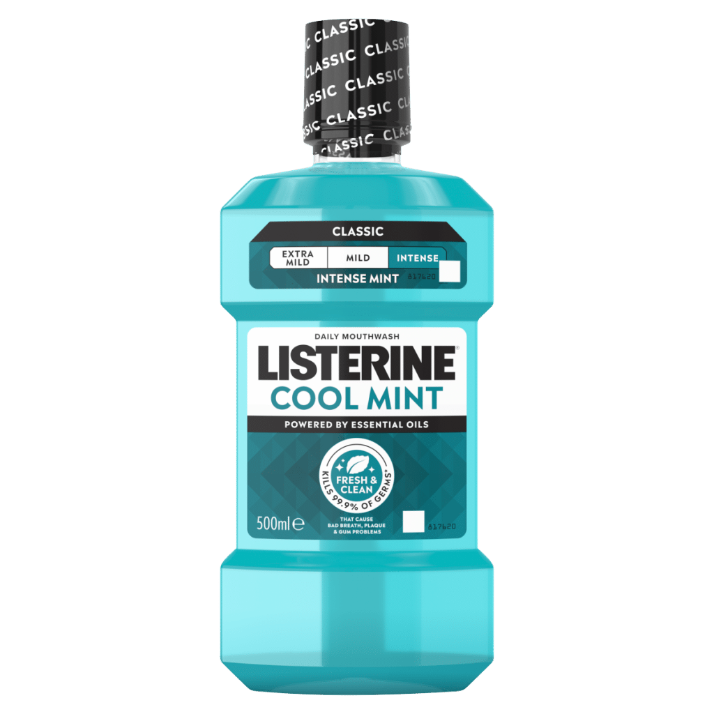 Listerine Classic Cool Mint Daily Mouthwash 500ml