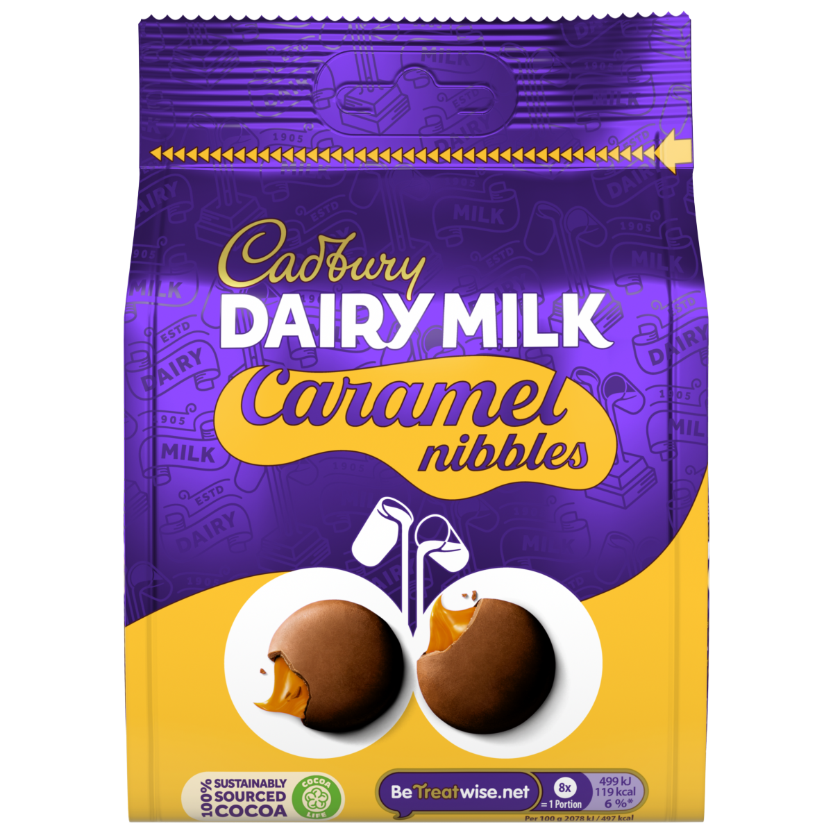 Cadbury Dairy Milk Caramel Nibbles Chocolate 120g